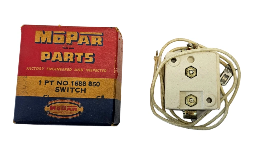 1956 Chrysler Desoto Model 800 Heater Overheat Switch 1688850 NOS - Image 2 of 4
