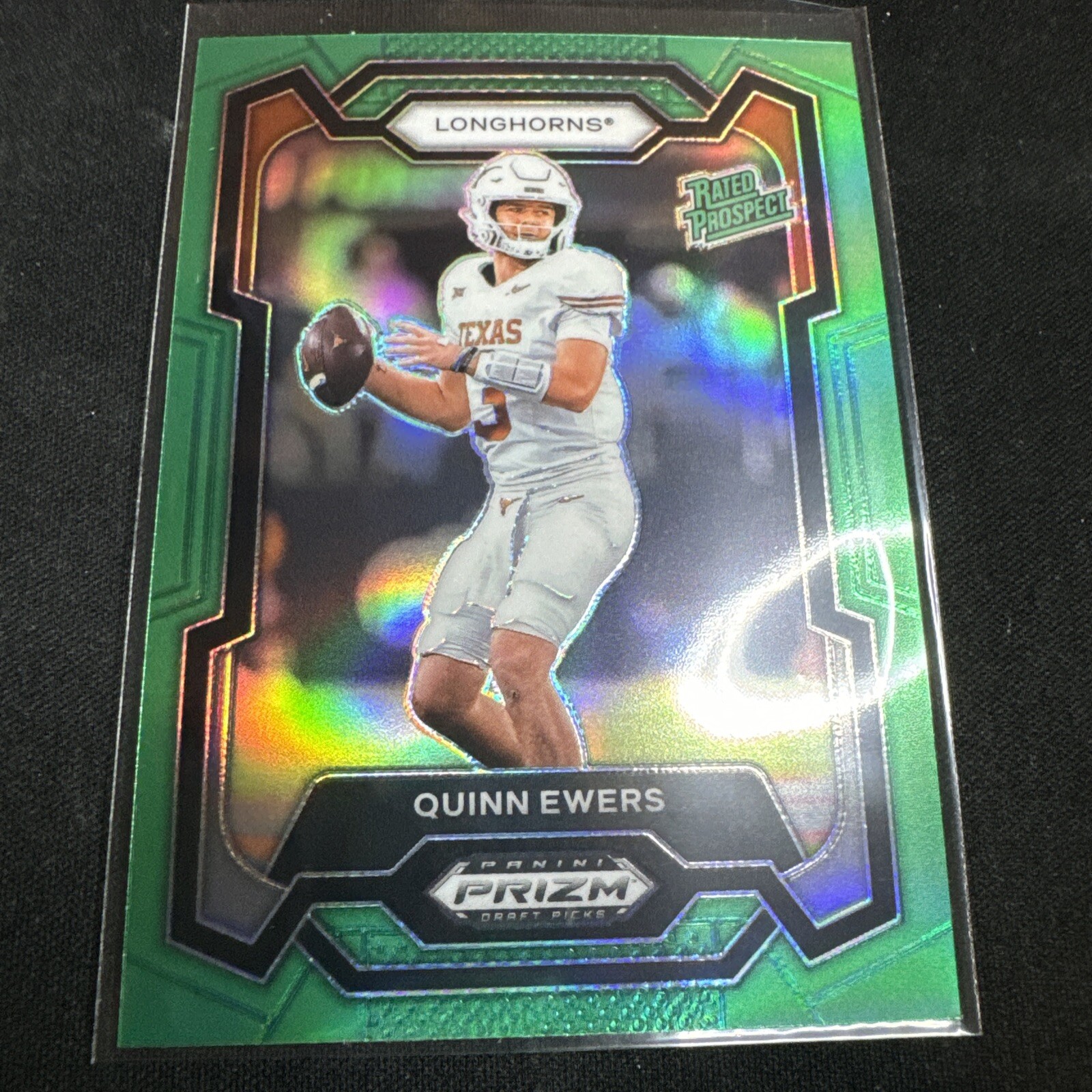QUINN EWERS 2024 Prizm Draft Picks Rated Prospect GREEN SP TEXAS LONGHORNS QB