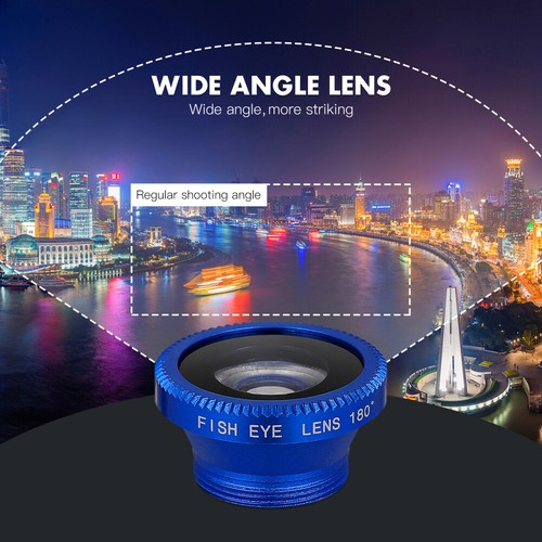 Fisheye Macro Wide Angle Lens Portable Phone Camera Universal Kit - Zdjęcie 5 z 12