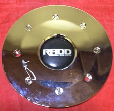 ONE USED RADD ALLOYS CUSTOM WHEEL CENTER CAP BDW702A CHROME /BLACK /12341