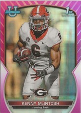 2022 Bowman Chrome University Kenny McIntosh Pink Refractor SP RC Seahawks