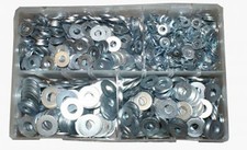 ASSORTED STAINLESS STEEL WASHER  M5 - M10 QTY 650 T36