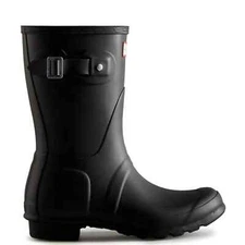 Hunter Original Short Rain Boot for Women Black