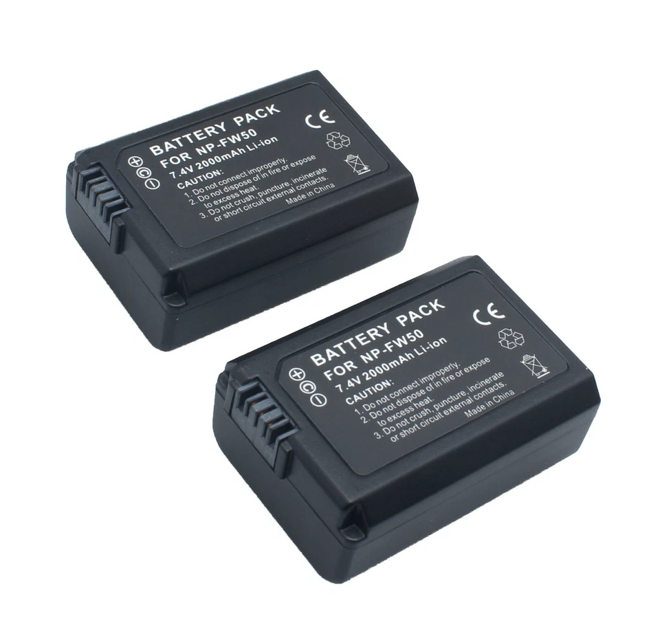 Cargador de batería de cámara NP-FW50 para Sony A5100 A6400 A6000 A6500 A7s A7II A7sii Foto 3 de 4