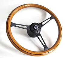 Steering Wheel Wood Black fits For Lancia Flavia Wooden Classic  1971-1976'