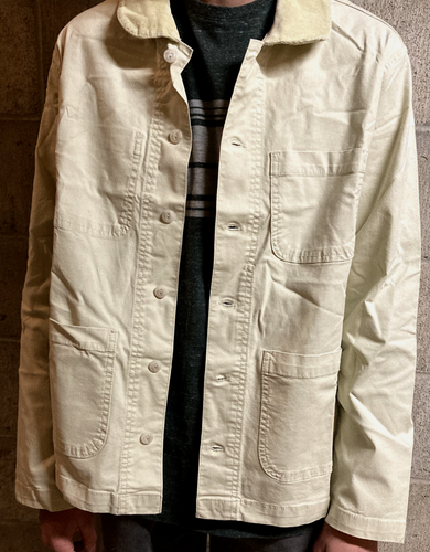 Women's Utility Canvas Jacket, Off White, Safari Fashion, Work Shirt - Picture 3 of 4