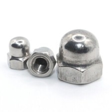 M3 M4 M5 M6 M8 M10 M12 DOME NUTS HEX DOMED NUTS STAINLESS STEEL A2 - DIN 1587