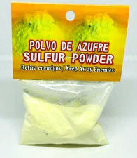 PURE SULFUR POWDER POLVO DE AZUFRE  3/4 oz.