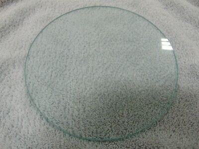 9.875'' (Diameter) x 0.1875'' (Thick) Clear Round Glass Disc 9 7/8 x 3/16