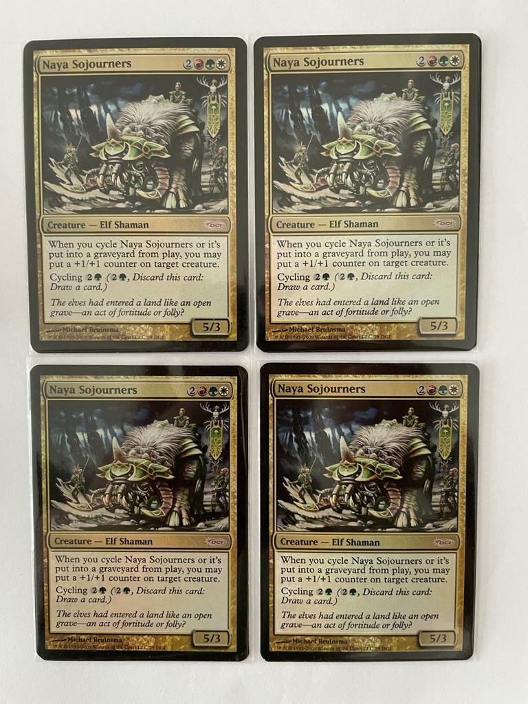 MTG 4X PROMO DCI FOIL NAYA SOJOURNERS NM MAGIC THE GATHERING