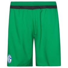 adidas SCHALKE 04 3RD KIT SHORTS GREEN MEN'S FOOTBALL SOCCER 5 A SIDE NEW BNWT