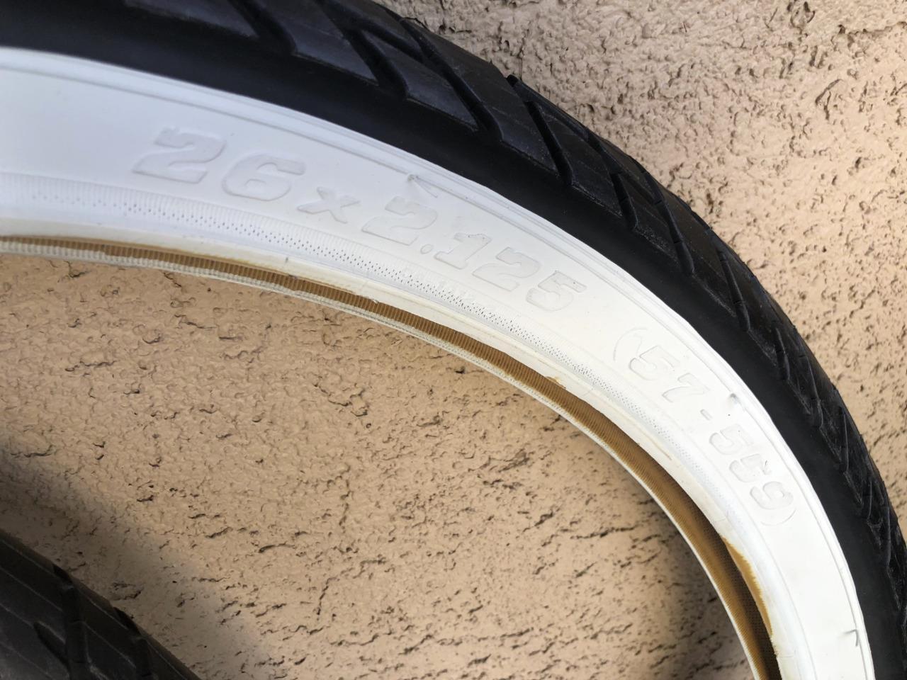 Pair of two tires 26x2.125 Beach Cruiser Tires Fenix pick up colors