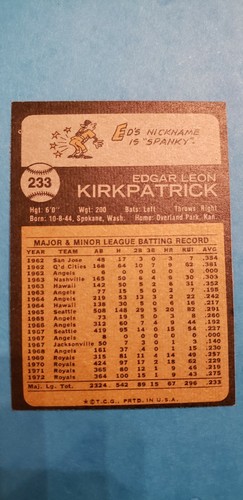 1973 TOPPS Baseball Kansas City Royals U-PICK Mostly (EX-MT to NM+) - Picture 21 of 53