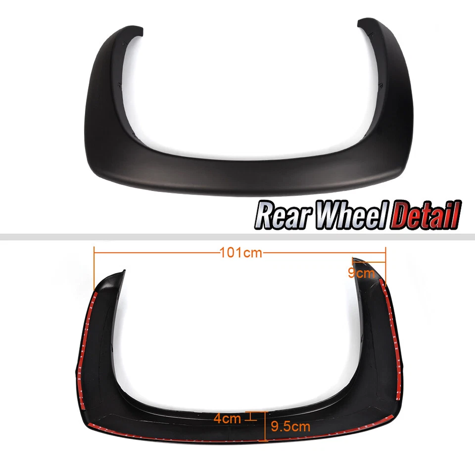 Guardabarros de rueda apto para GMC Sierra Chevy Silverado 99-07 mate estilo de fábrica Foto 2 de 4