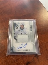 Nikolay Goldobin 2015-16 Premier Rookie Acetate Auto Patch /375 SHARKS CANUCKS