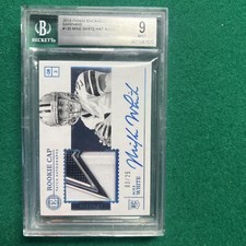 2018 Panini Encased - Rookie Cap Patch Autograph #139 Mike White 3/25