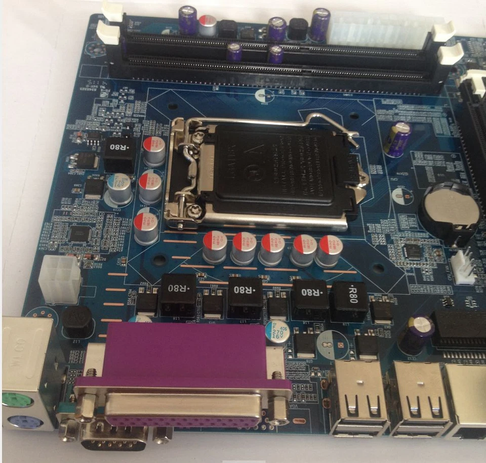 NEW Intel P55 Micro ATX LGA 1156 Computer Motherboard Support LGA 1156/Socket H - Image 2 of 4