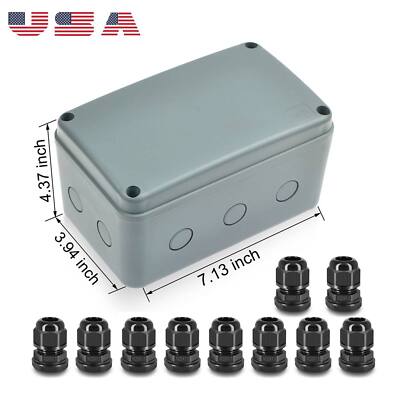 Outdoor Waterproof Power Box ABS Plastic IP66 Junction Box Electric Control Box