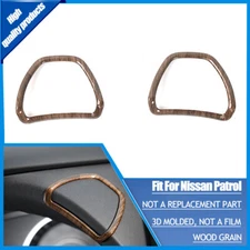 Wood Grain Central Console Dashboard Cover Trim Decor For Nissan Armada Y62 17+