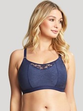 Panache Cleo Freedom Comfort Sport Bra 10321 Wirefree in Navy Bra NWT 55 