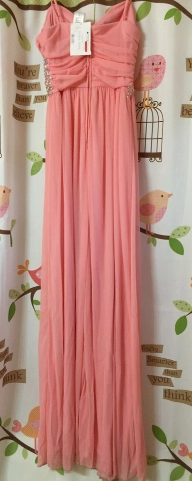 Женское вечернее платье B. Darlin Sleveless, розовое, размер 9/10 - Изображение 3 из 4