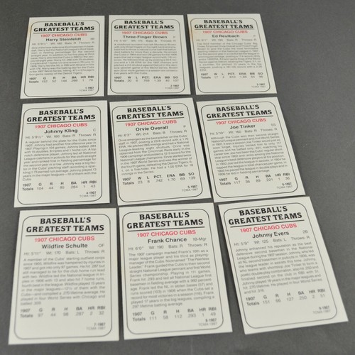 Tarjetas coleccionables de béisbol de los Chicago Cubs 1987 TCMA 1907 - Tu elección - Imagen 2 de 11