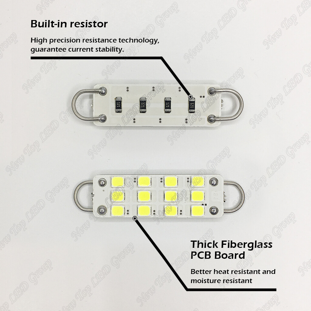 3x White LED Interior Map Dome Lights Bulbs For 88-98 Chevy - Foto 2