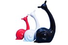 Ceramic Snail Family Statues for Gift Home décor Showpiece Figurines Set of 3