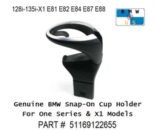BMW X1 E81 E82 E84 E87 E88 Center Console Cup Holder Genuine OEM