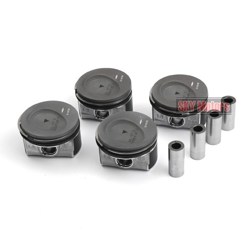 4x Pistons & Rings Set STD Φ71mm For 1.2T Audi A1 A3 VW Golf Polo Seat