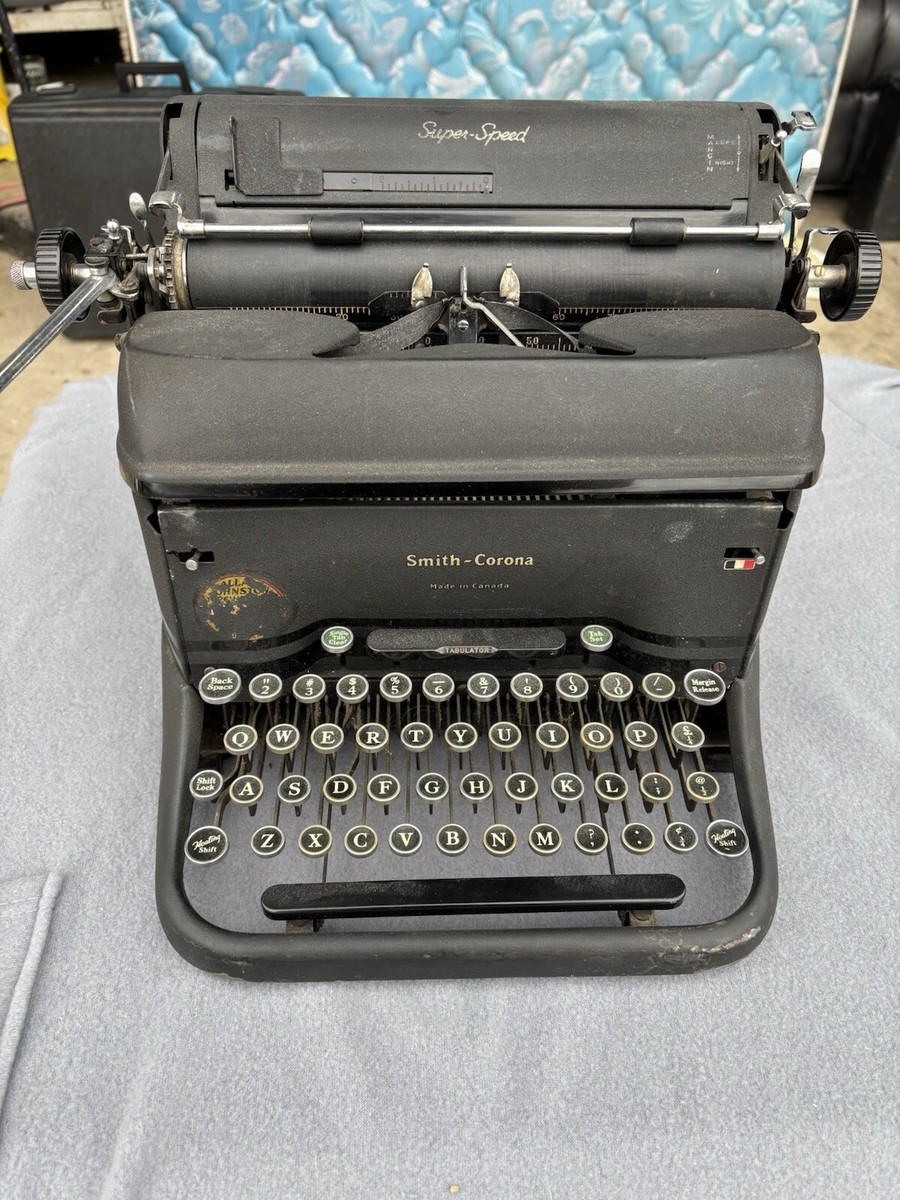 Vintage L.C. Smith Corona Manual Silent Secretarial Typewriter