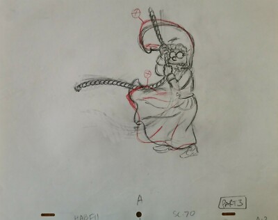 Simpsons TV Show Original Animation Kunst Cel Zeichnung Rand #21