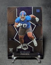 Evan Neal Rookie RC 2022 Mosaic Football Base Card #368 New York Giants. rookie card picture