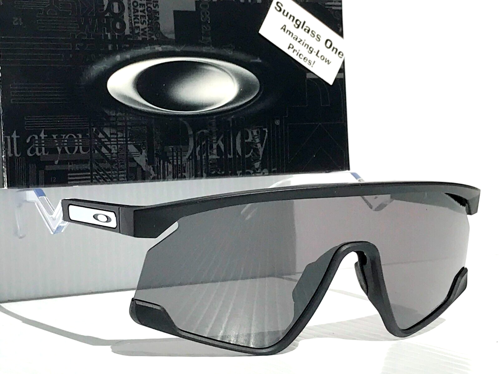 NEW Oakley BXTR Matte Black & Clear PRIZM Black Lens Sunglass 9280-01 ...