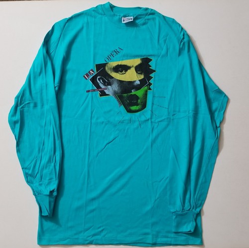 LA OPERA 1990 XL T-SHIRT XTRA LARGE LANGARM NOS VINTAGE TÜRKIS ART POP PRINT - Bild 16 von 24