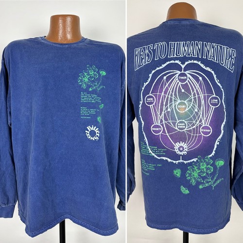Bittersüß Mensch Natur T-Shirt Large blau Batik Puffdruck Hipster Outdoor - Bild 13 von 13