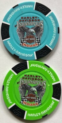 Harley Davidson Full Color Poker Chip from HD Indianapolis in Indiana (Pick 1)