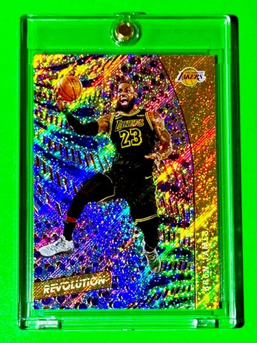 Lebron James SPARKLE REFRACTOR FINISH PANINI REVOLUTION HOT LAKERS CARD - Mint! - Picture 6 of 12