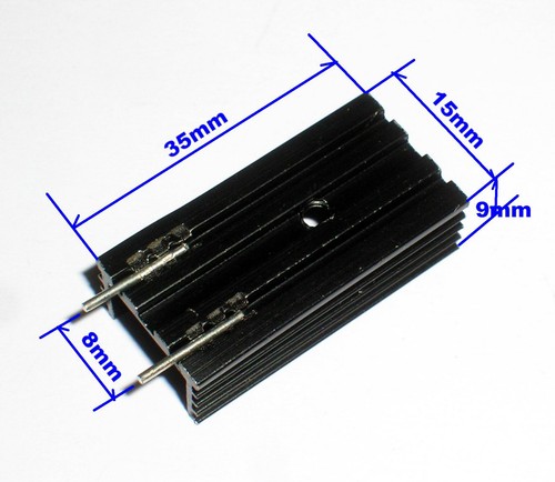 50pcs Transistors TO-220 Aluminum Heat Sink 35X15X9mm - Picture 3 of 3