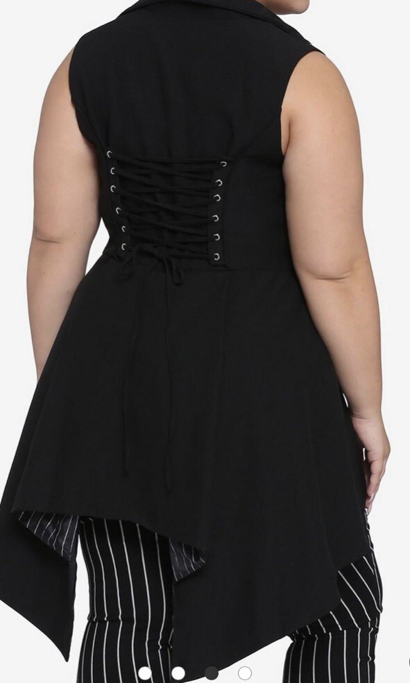 HT The Nightmare Before Christmas Jack Skellington Girls Long Vest