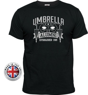 UMBRELLA ACADEMY Alumni Maske bedruckt schwarz T-Shirt Unisex, Kinder oder Damen tailliert