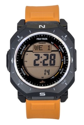 Casio Digital Pro Trek Black Dial Solar Sports 100M PRG-69-4  Men's Watch