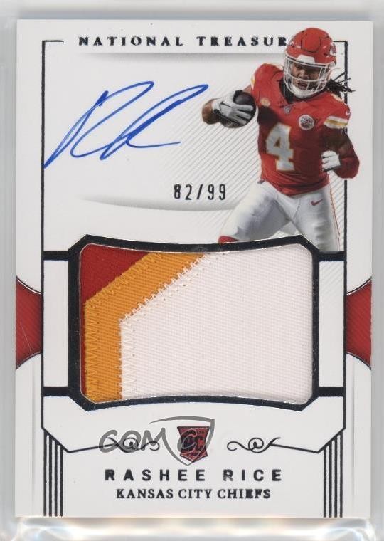 2023 National Treasures Crossover Rookie 82/99 Rashee Rice RPA Patch Auto RC 2a5