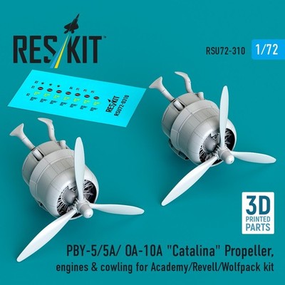 PBY-5/5A/ OA-10A ''Catalina'' Propeller, engines & cowling 1/72 ResKit RSU72-0310