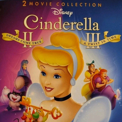 Cinderella II and III w/Slipcover (Blu-ray/DVD, 2019, Widescreen) Shrink-Wrapped