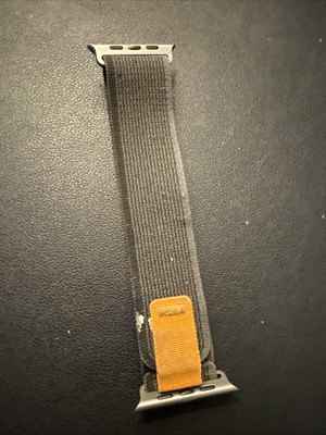 Apple Watch Ultra Trail Loop 49mm (42/44/45/46) OEM Black Gray M/L *C Grade*