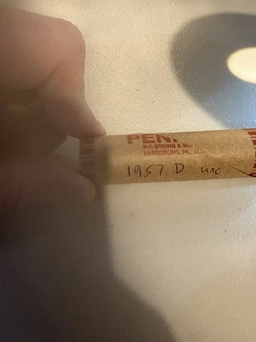 1957D Wheat Penny Roll UNC