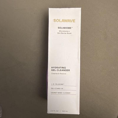 Solawave Solabiome Hydrating Gel Cleanser 3.4 oz / 100 ml - NEW In Sealed Box