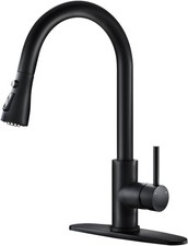 Black Kitchen Faucets with Pull Down Sprayer Sink Faucet