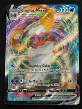 Pokémon TCG Kingler VMAX 029/172 Swsh09 Brilliant Stars Ultra Rare Holo 2022